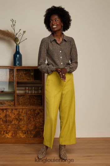 King Louie kvinner carina bluse karusell lurex B648B110 klær gull