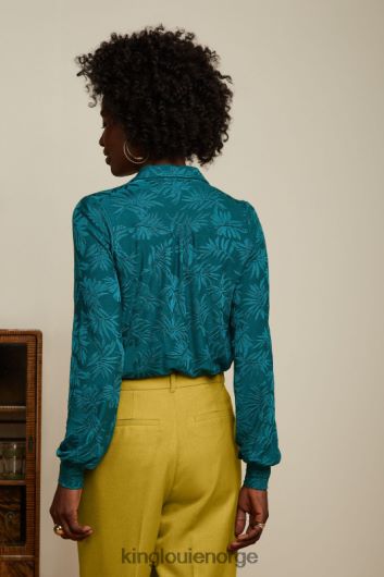 King Louie kvinner carina bluse pop-up B648B126 klær antikk grønn King Louie kvinner carina bluse pop-up B648B126 klær antikk grønn