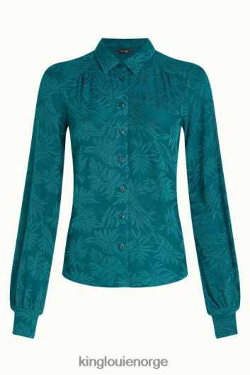 King Louie kvinner carina bluse pop-up B648B126 klær antikk grønn