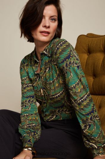 King Louie kvinner maisie bluse venus B648B112 klær blå