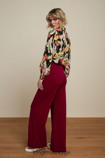 King Louie kvinner marisa bluse marmora B648B129 klær svart