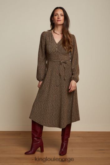 King Louie kvinner lelia kjole karusell lurex B648B1 klær gull