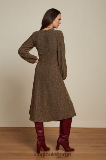 King Louie kvinner lelia kjole karusell lurex B648B1 klær gull