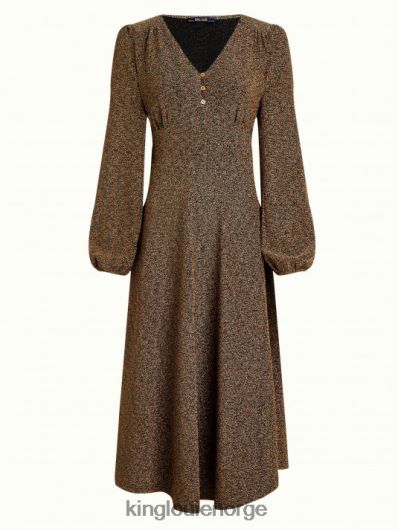 King Louie kvinner lelia kjole karusell lurex B648B1 klær gull