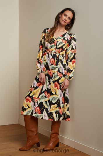 King Louie kvinner lelia kjole marmora B648B30 klær svart