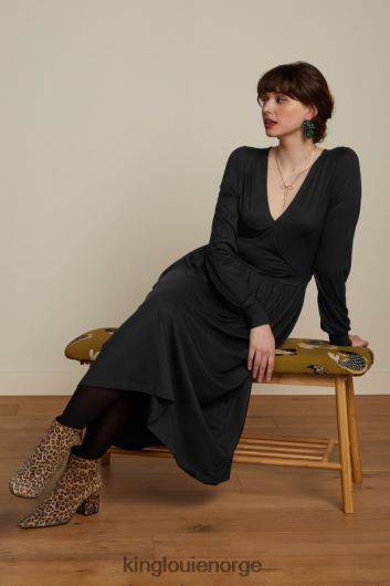 King Louie kvinner loretta kjole ecovero classic B648B2 klær svart