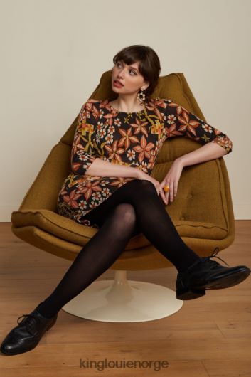 King Louie kvinner mona kjole morgane B648B26 klær svart