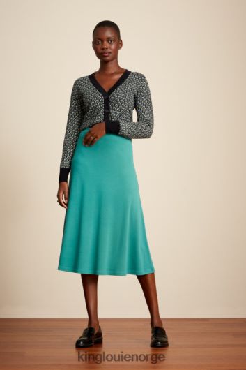 King Louie kvinner juno skjørt milano crepe B648B161 klær røyk grønt