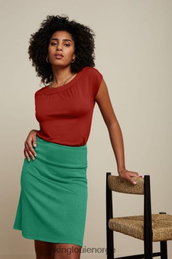 King Louie kvinner kantskjørt milano uni B648B173 klær mellomgrønn