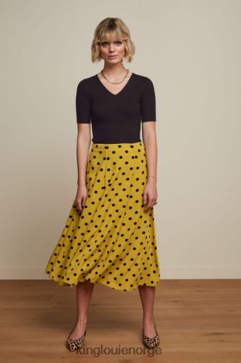 King Louie kvinner carice v topp uni rib B648B98 klær svart