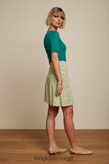 King Louie kvinner carice v topp uni rib B648B99 klær ponderosa grønn