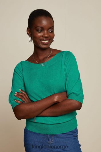 King Louie kvinner eføy topp kokong B648B95 klær aqua grønn