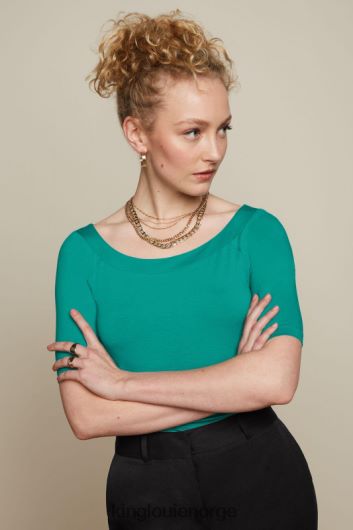 King Louie kvinner sarah topp ecovero light B648B107 klær aqua grønn