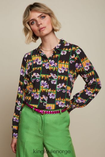 King Louie kvinner skinnende flettet belte B648B188 tilbehør caspia lilla